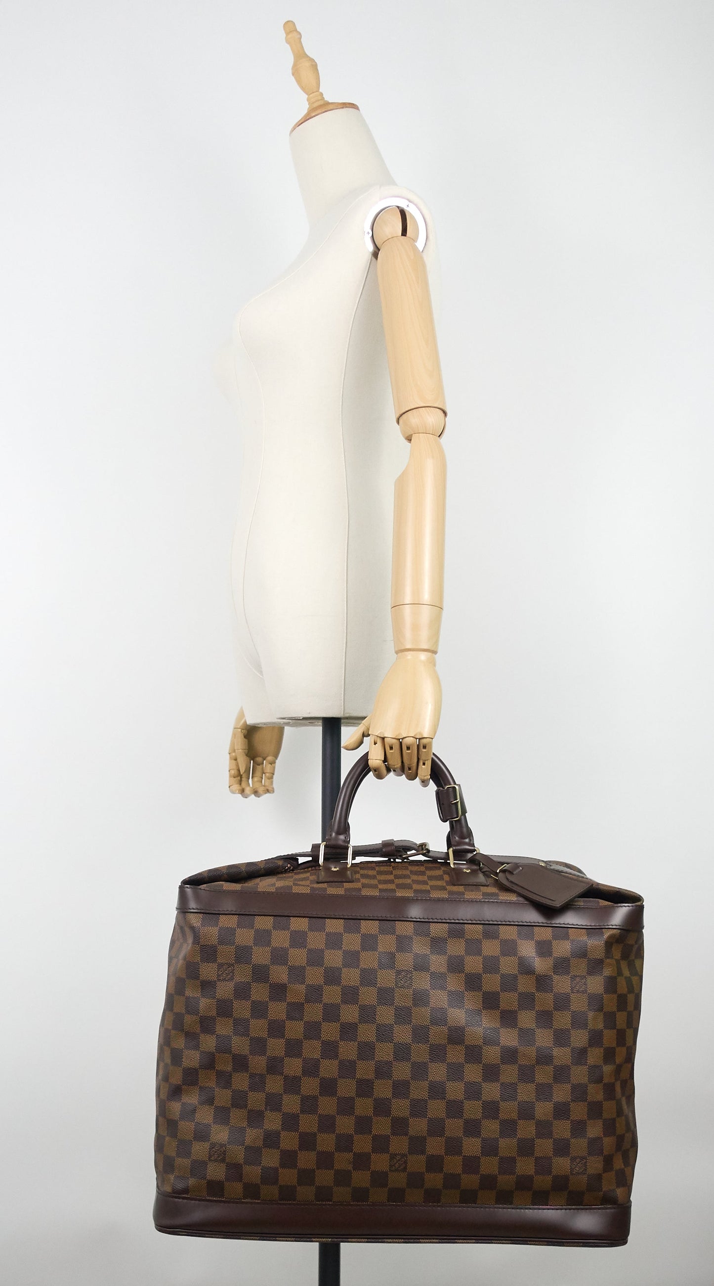 Louis Vuitto Grimaud Damier Ebene Canvas Weekender Bag