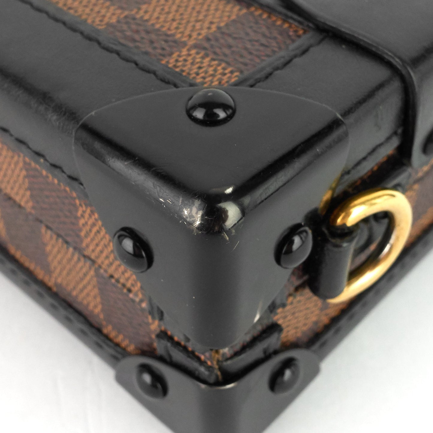 Louis Vuitto Petite Malle Damier Ebene Cavas Bag