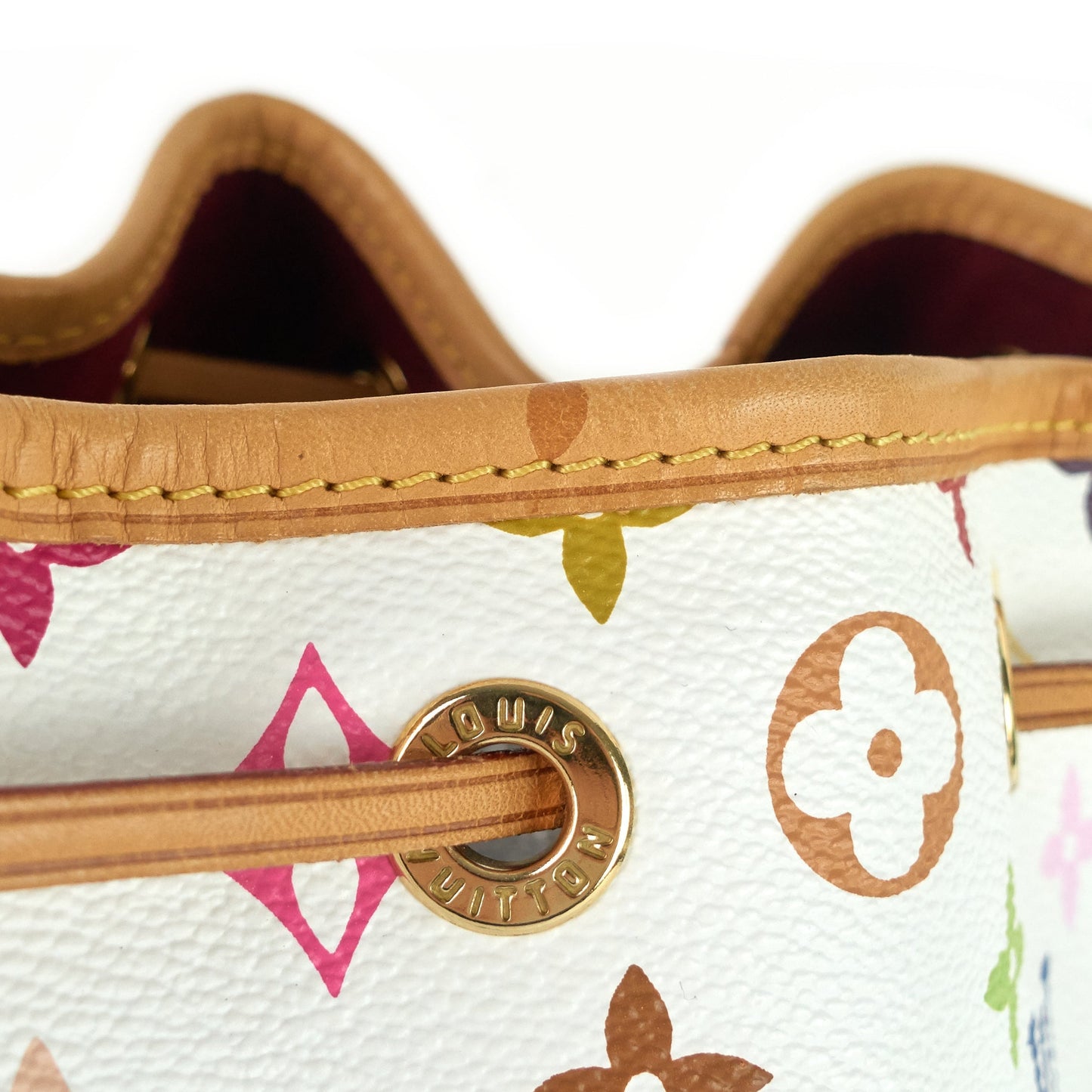 Louis Vuitto Petit NoÃ© Monogram Multicolore Canvas Bag
