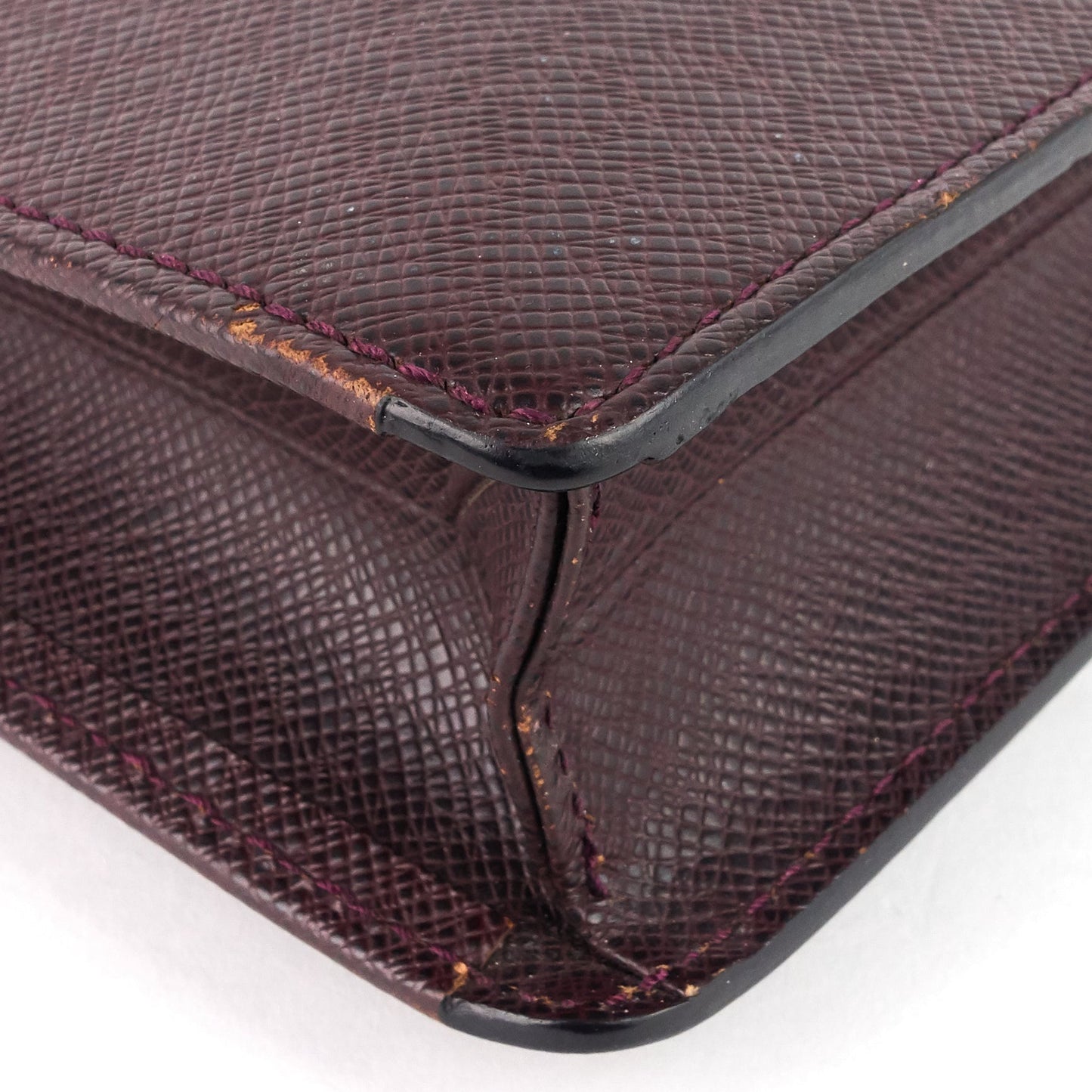 Louis Vuitto Serviette Kourad Taiga Leather Briefcase Bag