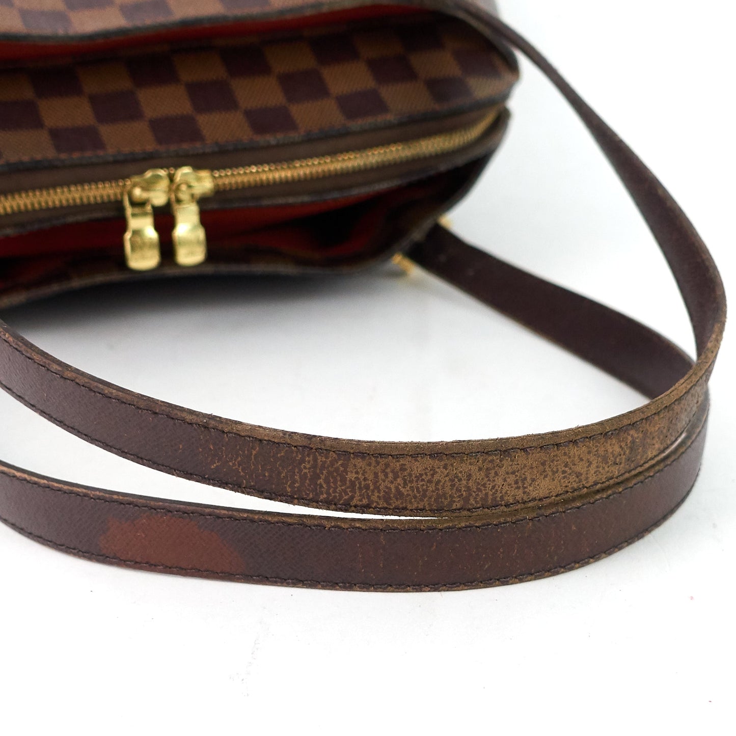 Louis Vuitto Belem MM Damier Ebene Canvas Bag
