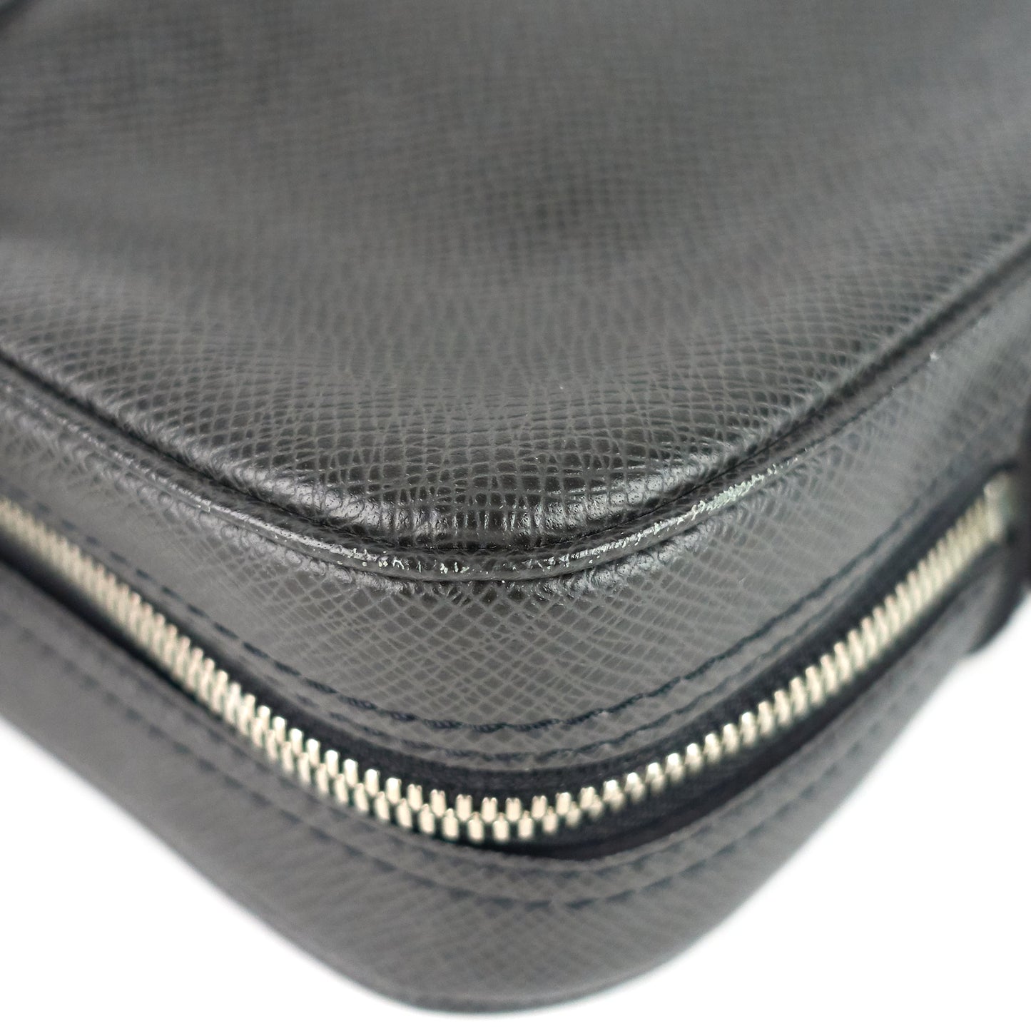 Louis Vuitto Porte-Document Voyage Ardoise Leather Briefcase Bag