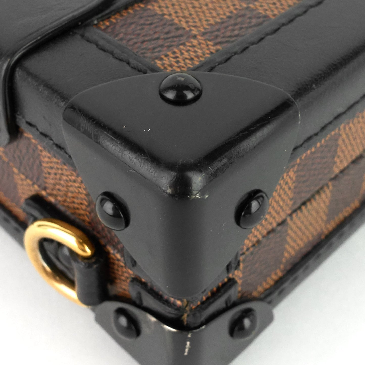 Louis Vuitto Petite Malle Damier Ebene Cavas Bag