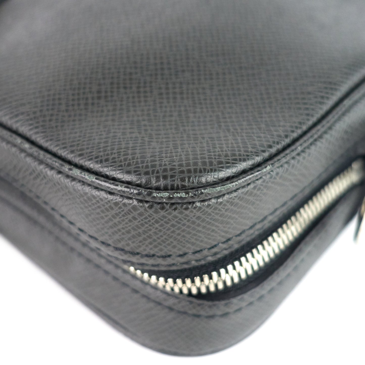 Louis Vuitto Porte-Document Voyage Ardoise Leather Briefcase Bag