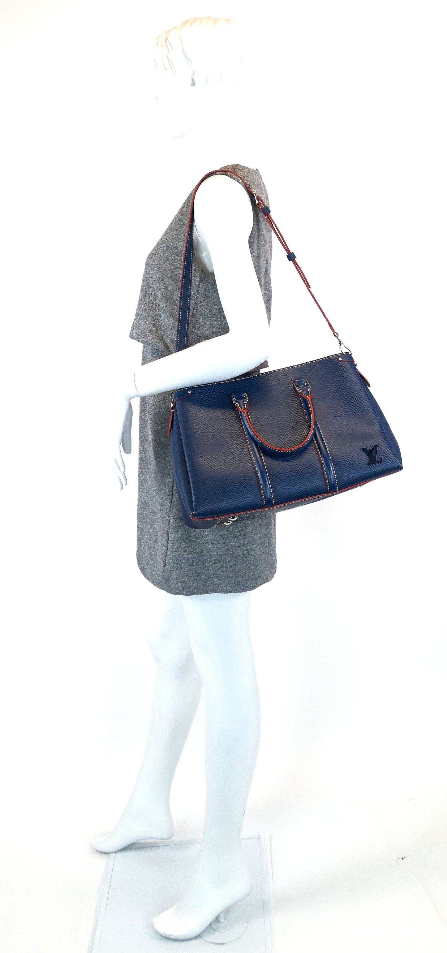 Louis Vuitto Soufflot MM Epi Leather Handbag