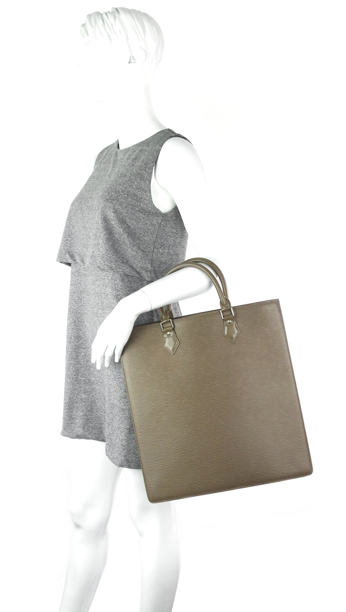 Louis Vuitto Sac Plat GM Brown Epi Leather Bag
