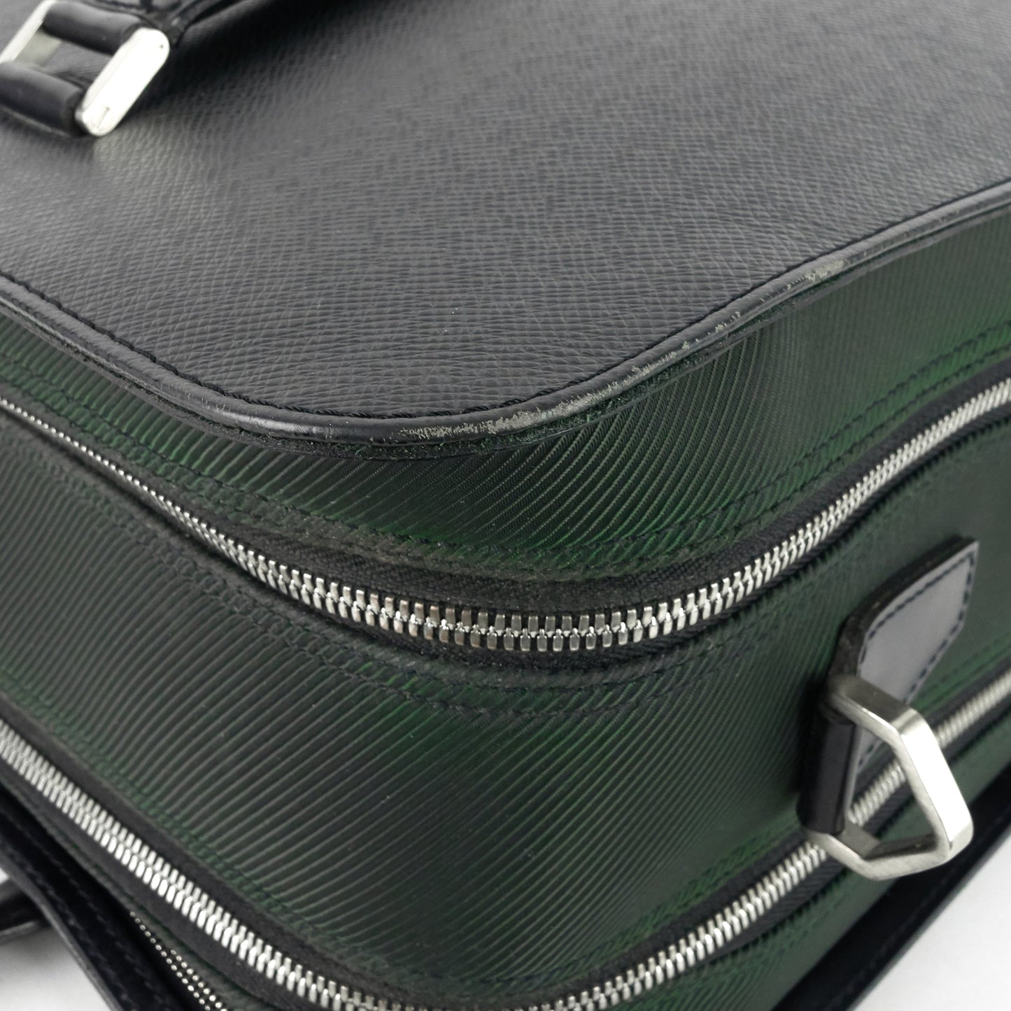 Louis Vuitto Nevski Taiga Leather Briefcase Bag