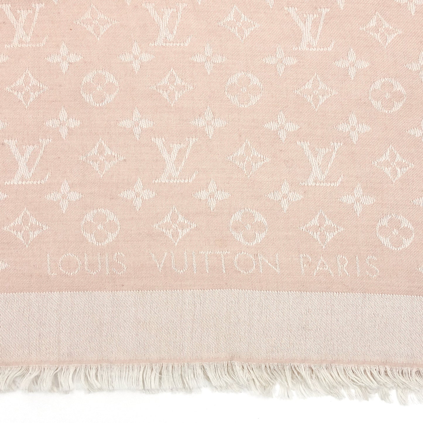 Louis Vuitto Monogram Denim Rose Shawl