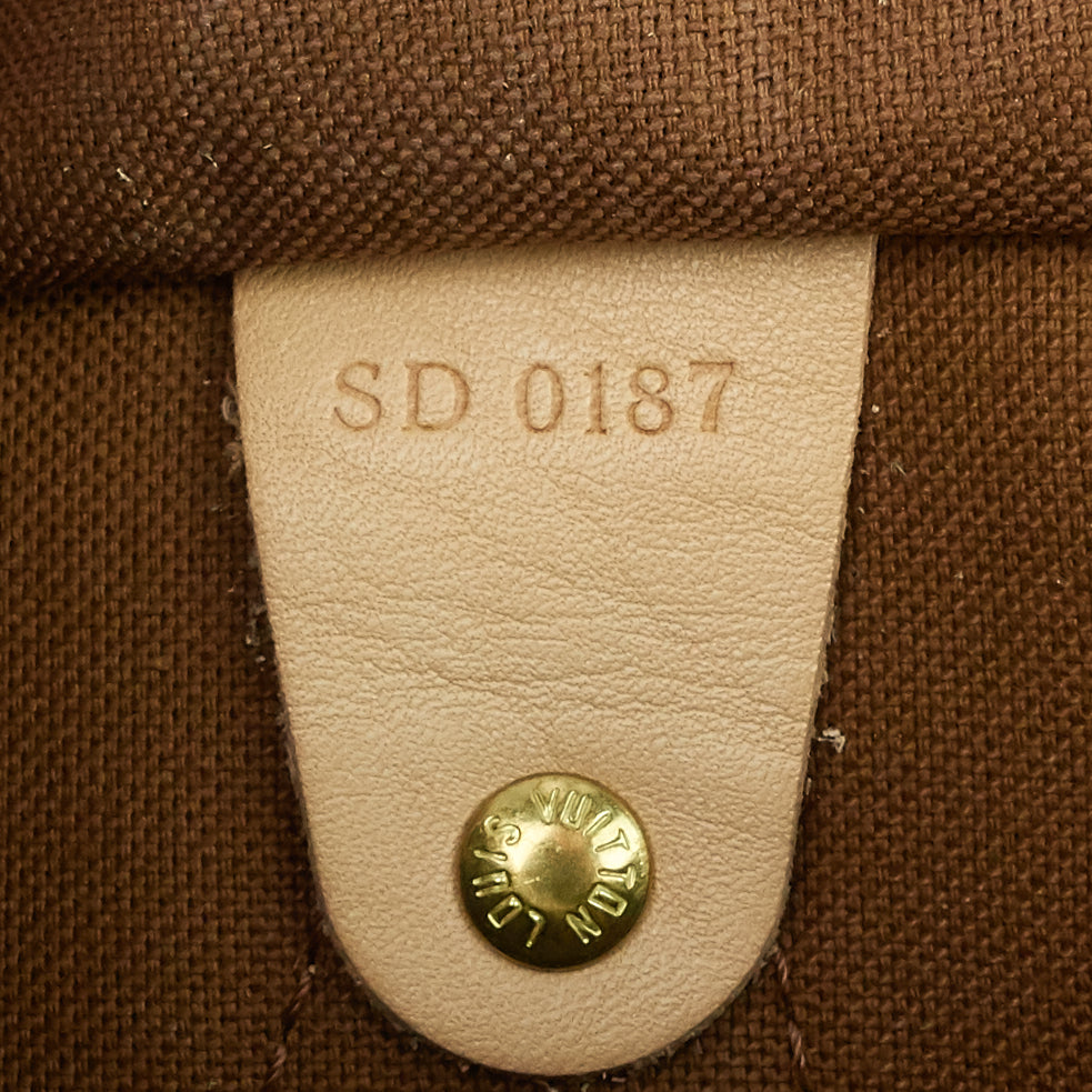 Louis Vuitto Speedy 30 Bandouliere Monogram Canvas Bag