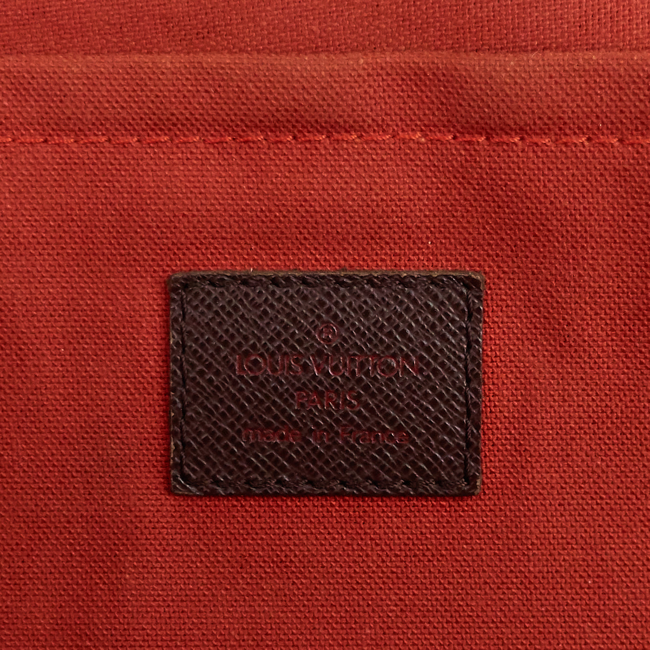 Louis Vuitto Belem MM Damier Ebene Canvas Bag