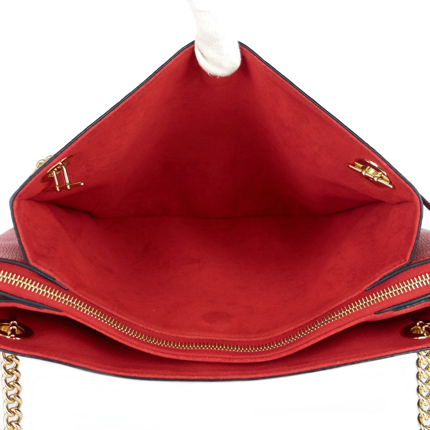 Louis Vuitto SurÃ¨ne MM Monogram Canvas and Calfskin Leather Tote Bag