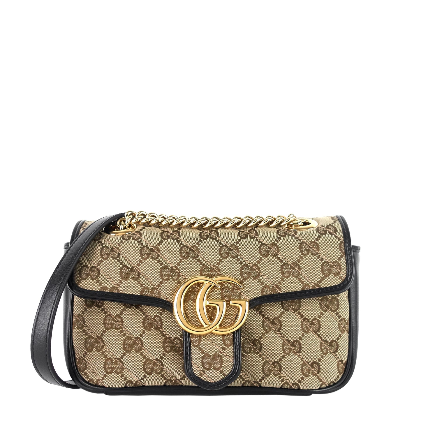Gucci GG Marmont Small MatelassÃ© Monogram Canvas Shoulder Bag