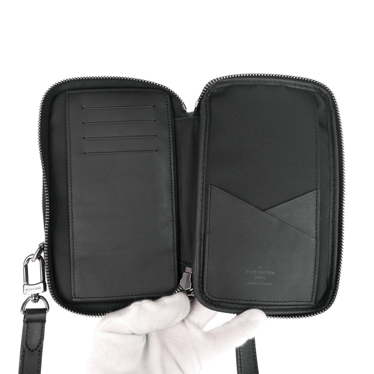 Louis Vuitto Double Phone Eclipse Reverse Canvas Pouch