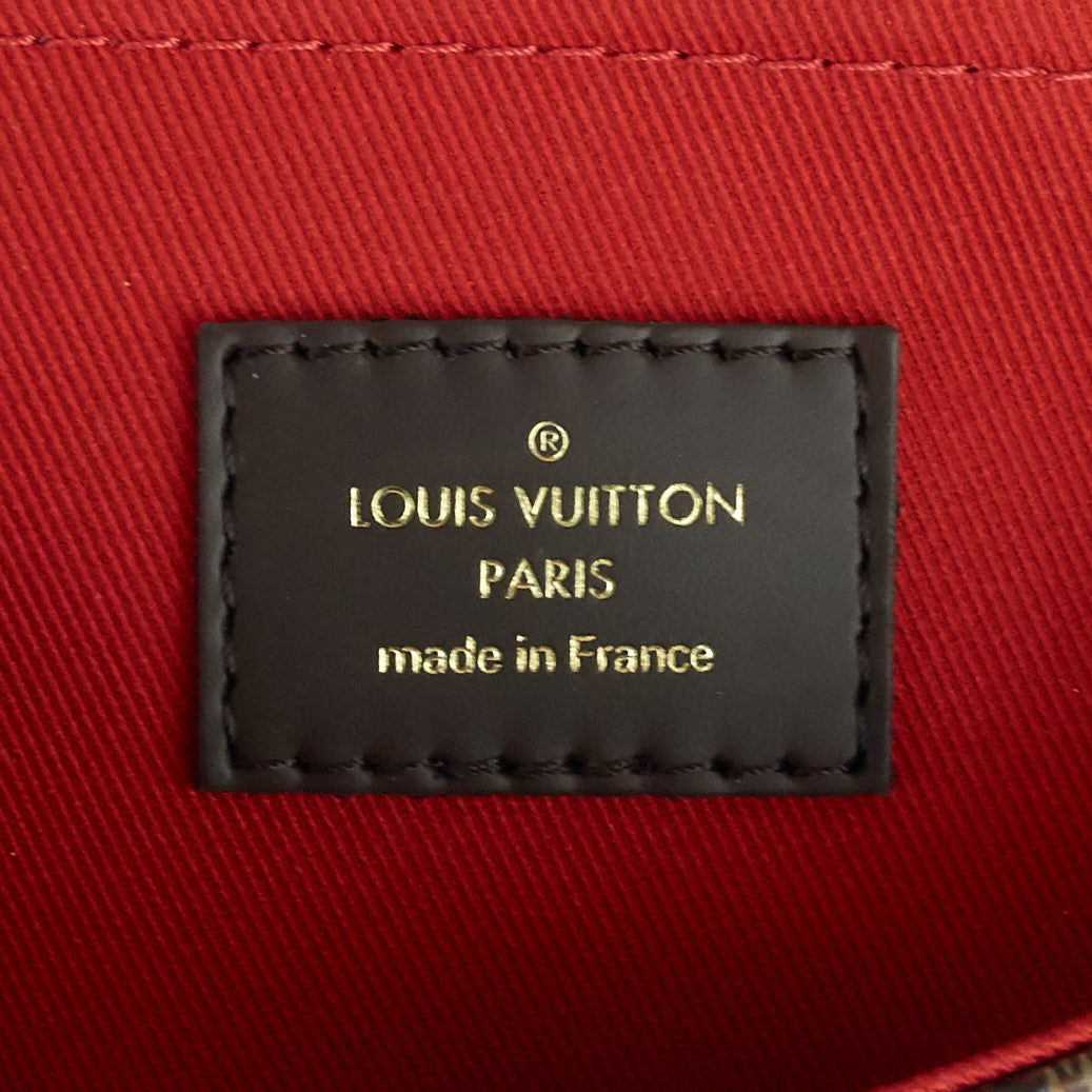 Louis Vuitto Croisette Damier Ebene Canvas Bag