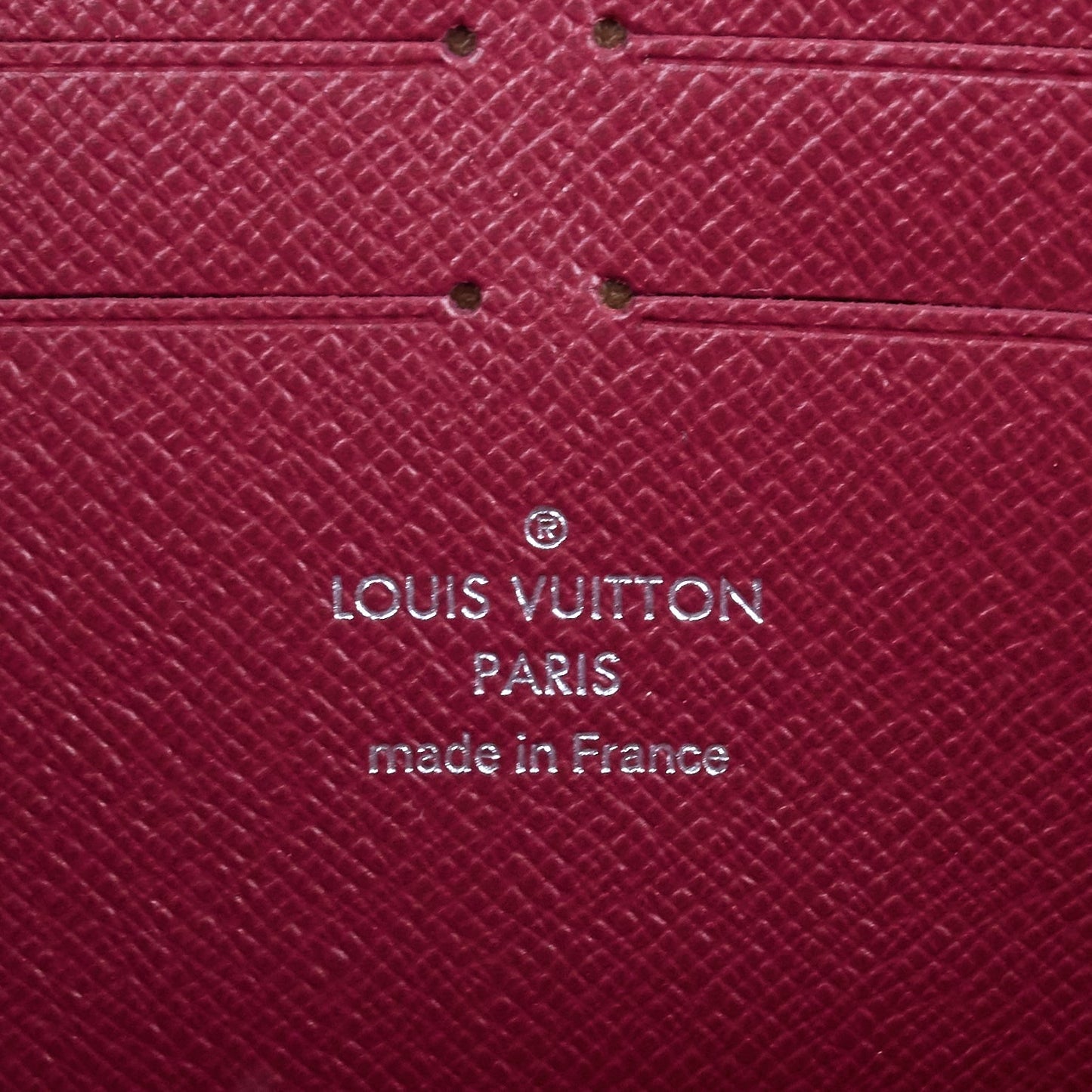 Louis Vuitto Zippy Wallet Fuchsia Epi Leather Wallet