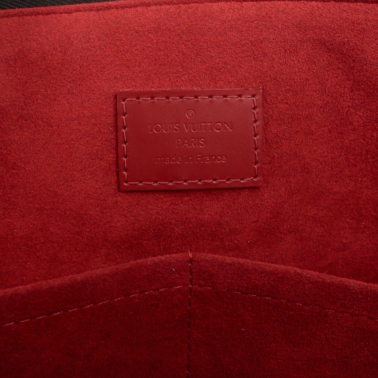 Louis Vuitto Caissa MM Damier Ebene Canvas Tote Bag