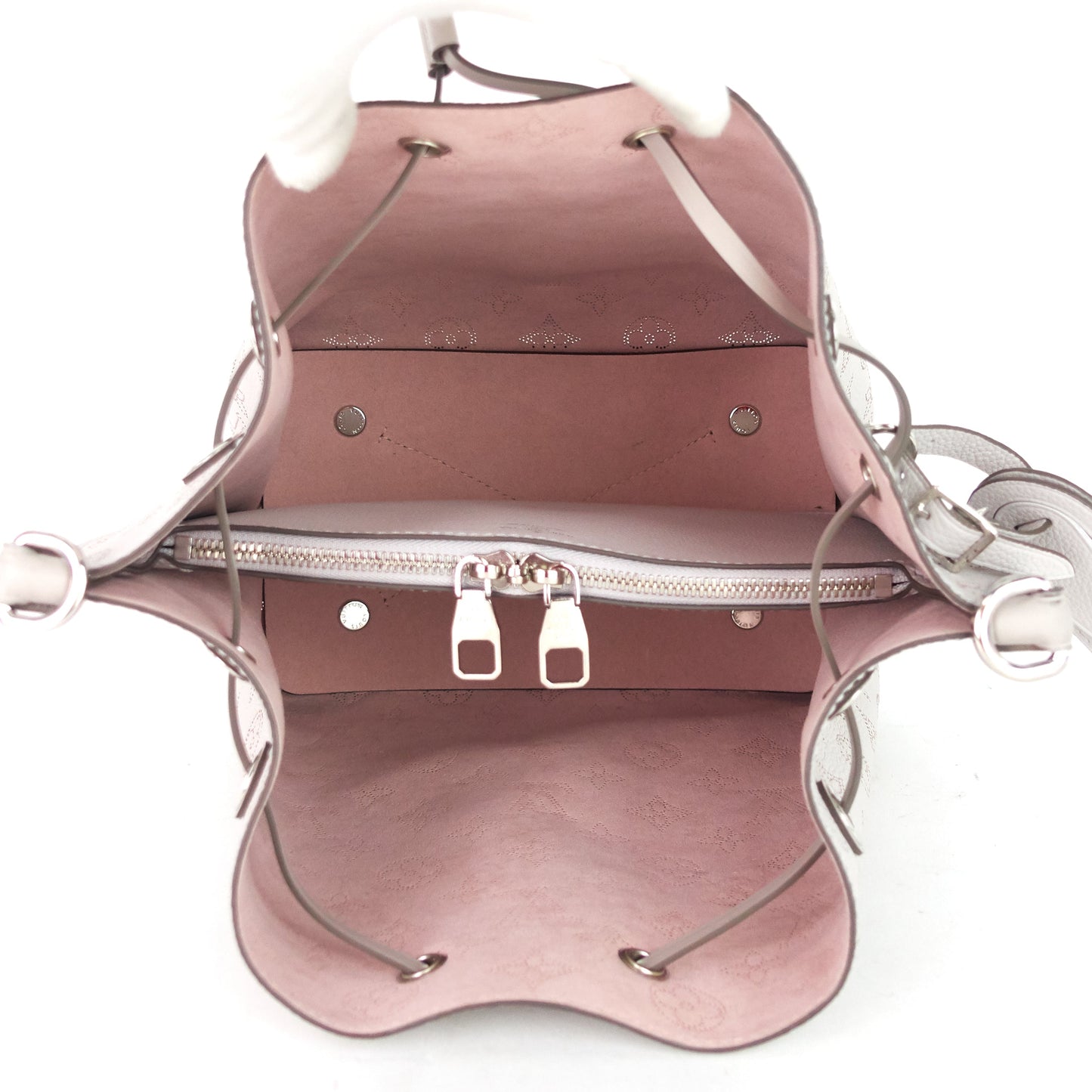 Louis Vuitto Muria Mahina Leather Hobo Bag