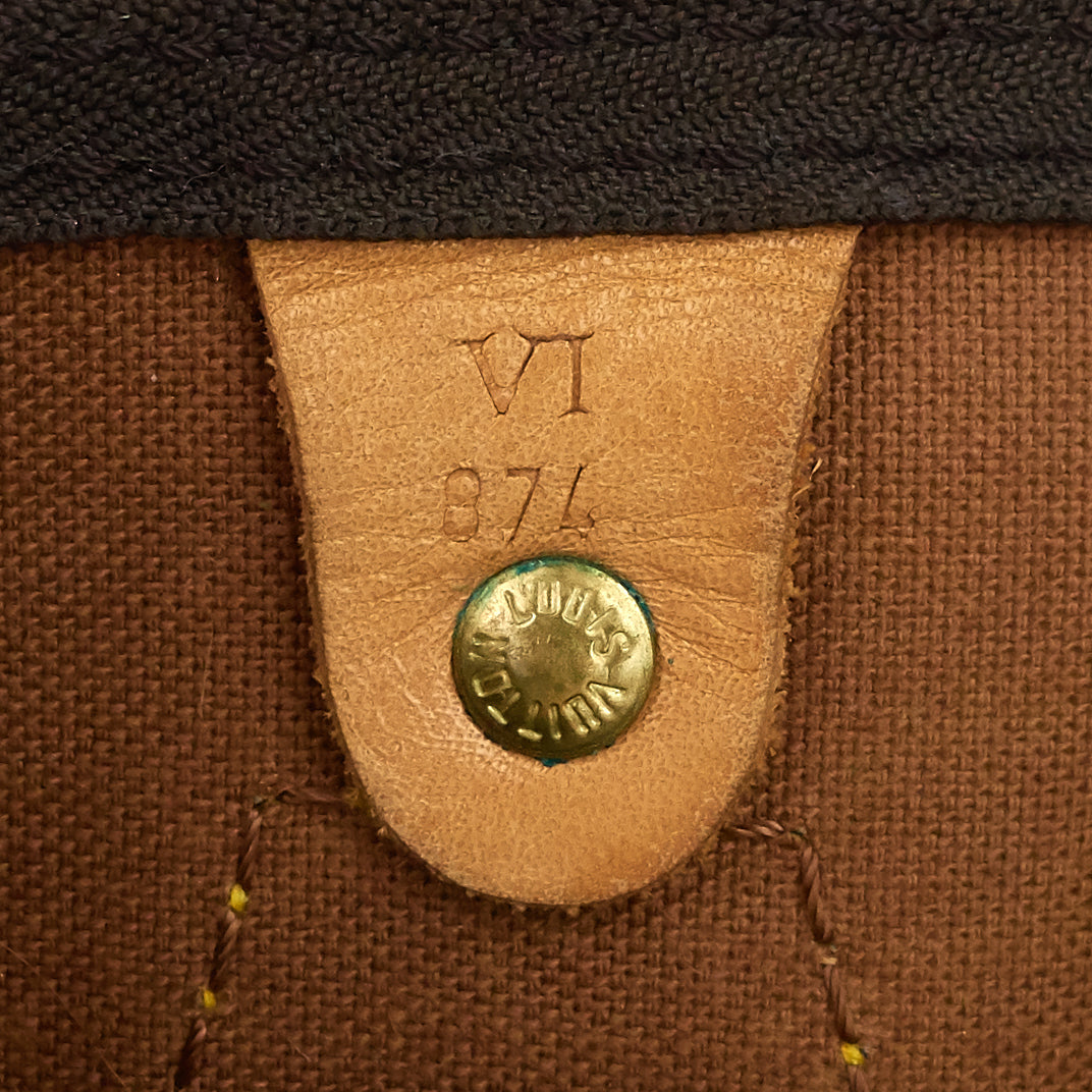 Louis Vuitto Speedy 30 Monogram Canvas Handbag