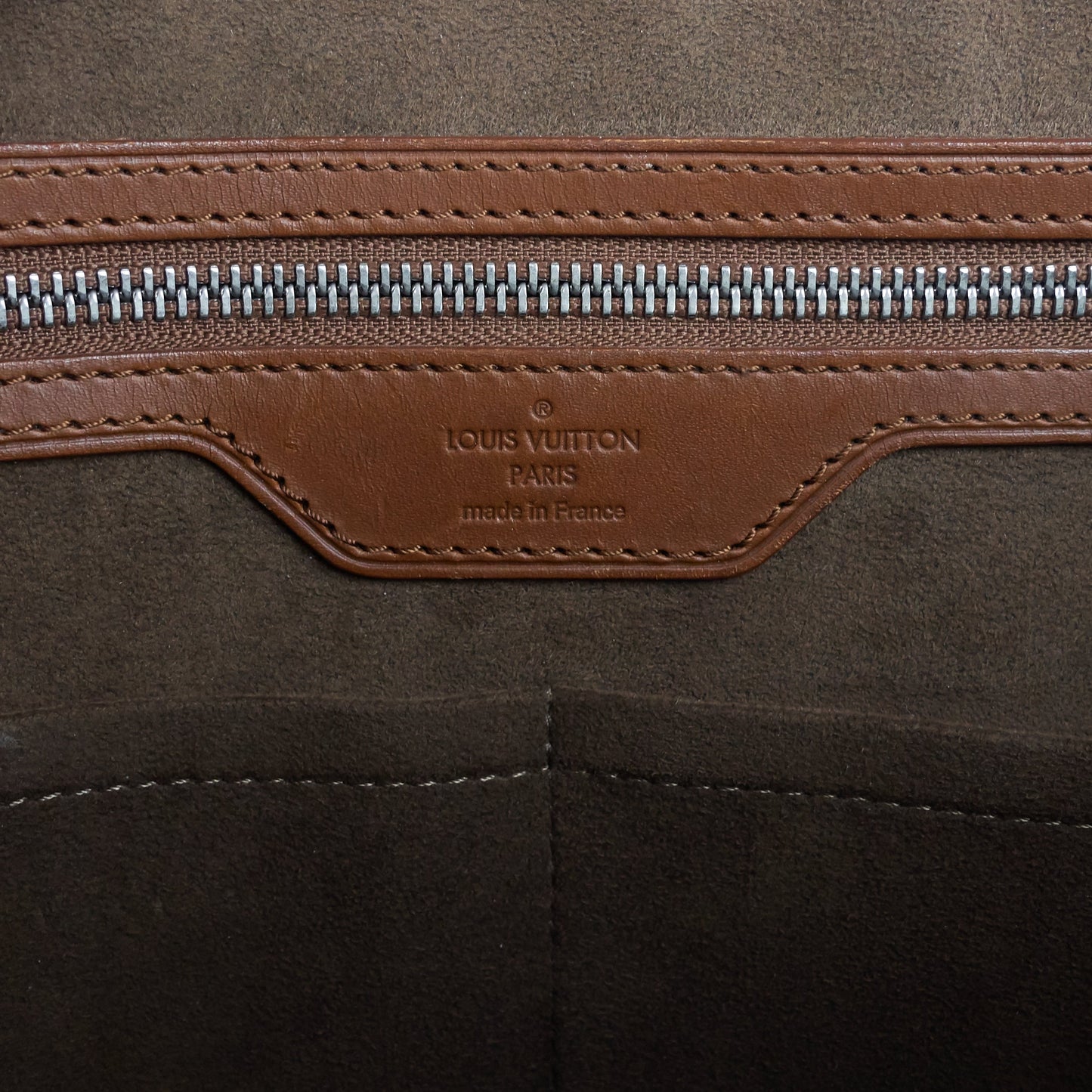 Louis Vuitto Sac Plat Nomade Leather Bag