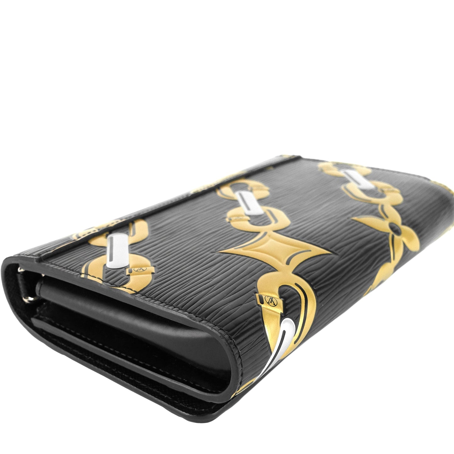 Louis Vuitto Chain Flower Print Twist Epi Leather Wallet on Chain Bag