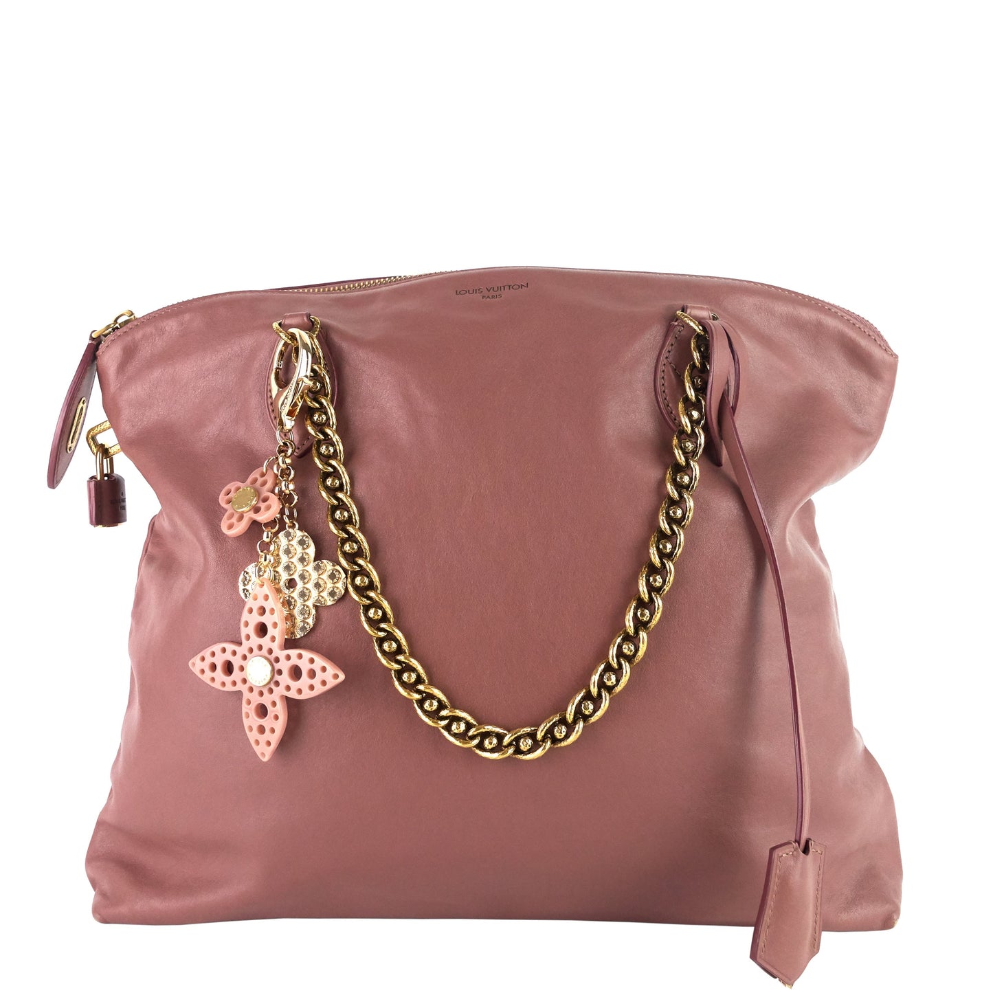 Louis Vuitto Flower Antique Brass and Resin Rock Charm
