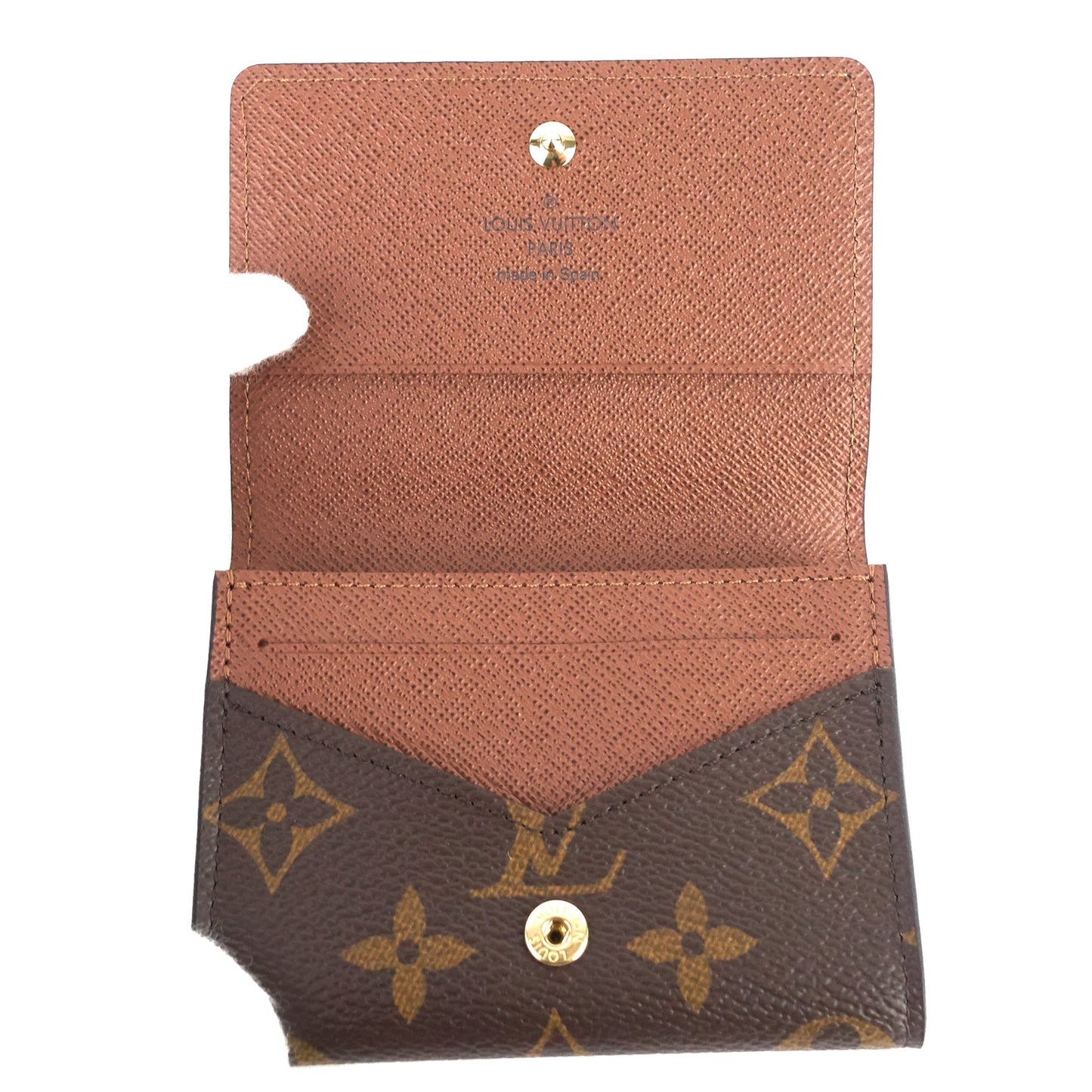 Louis Vuitto Card Holder Monogram Canvas Wallet