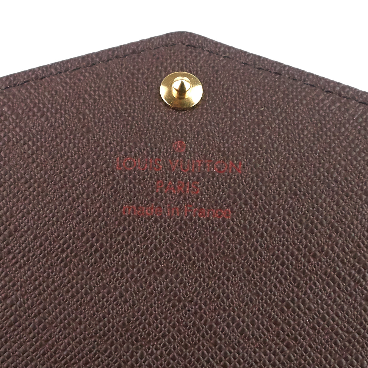 Louis Vuitto Sarah Damier Ebene Canvas Wallet