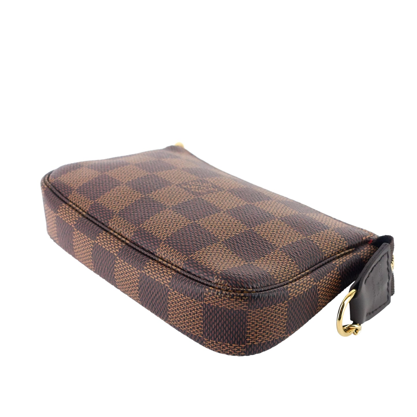 Louis Vuitto Pochette Accessoires Mini Damier Ebene Canvas Bag