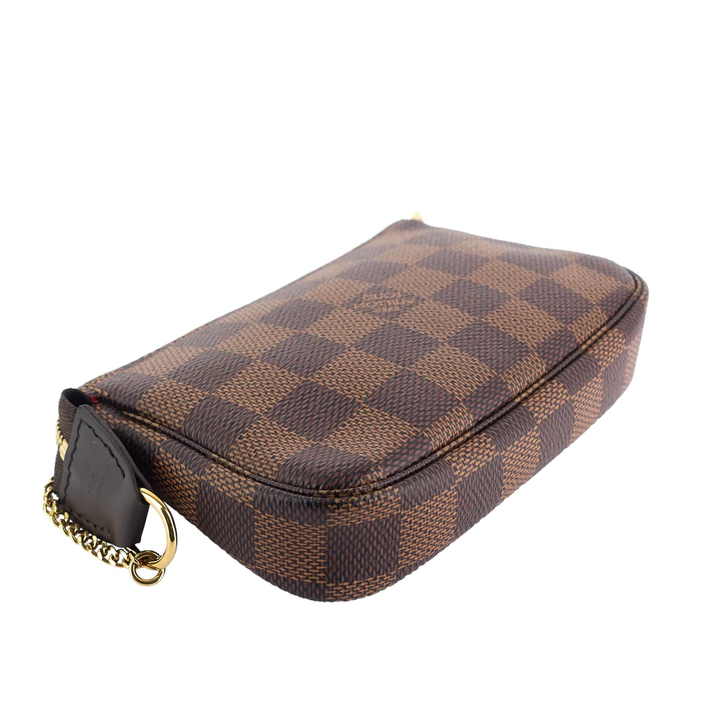 Louis Vuitto Pochette Accessoires Mini Damier Ebene Canvas Bag