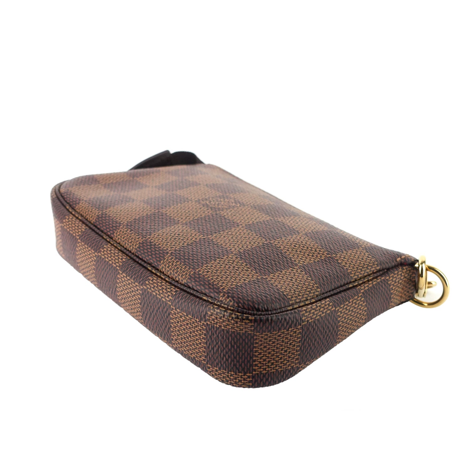 Louis Vuitto Pochette Accessoires Mini Damier Ebene Canvas Bag