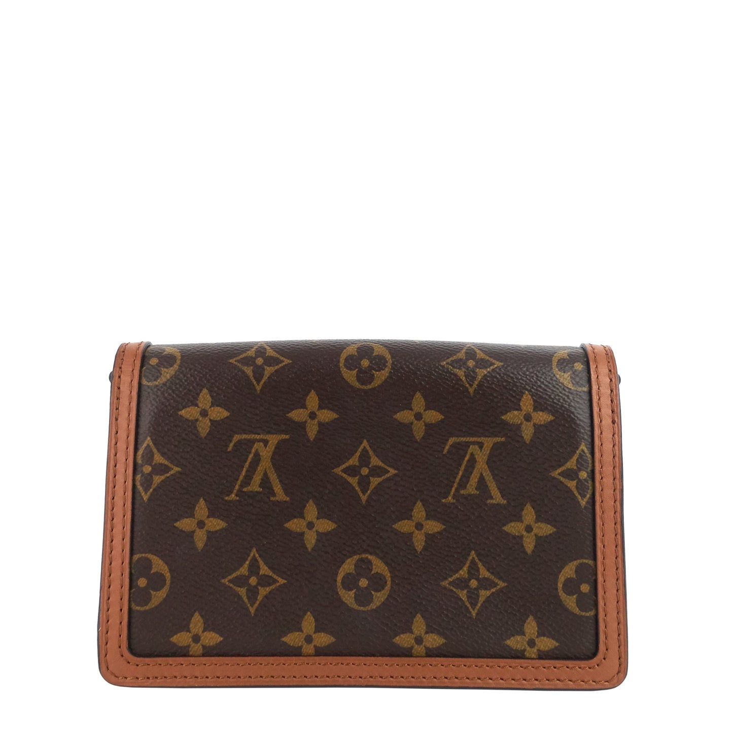 Louis Vuitto Dauphine Chain Wallet Reverse Monogram Bag