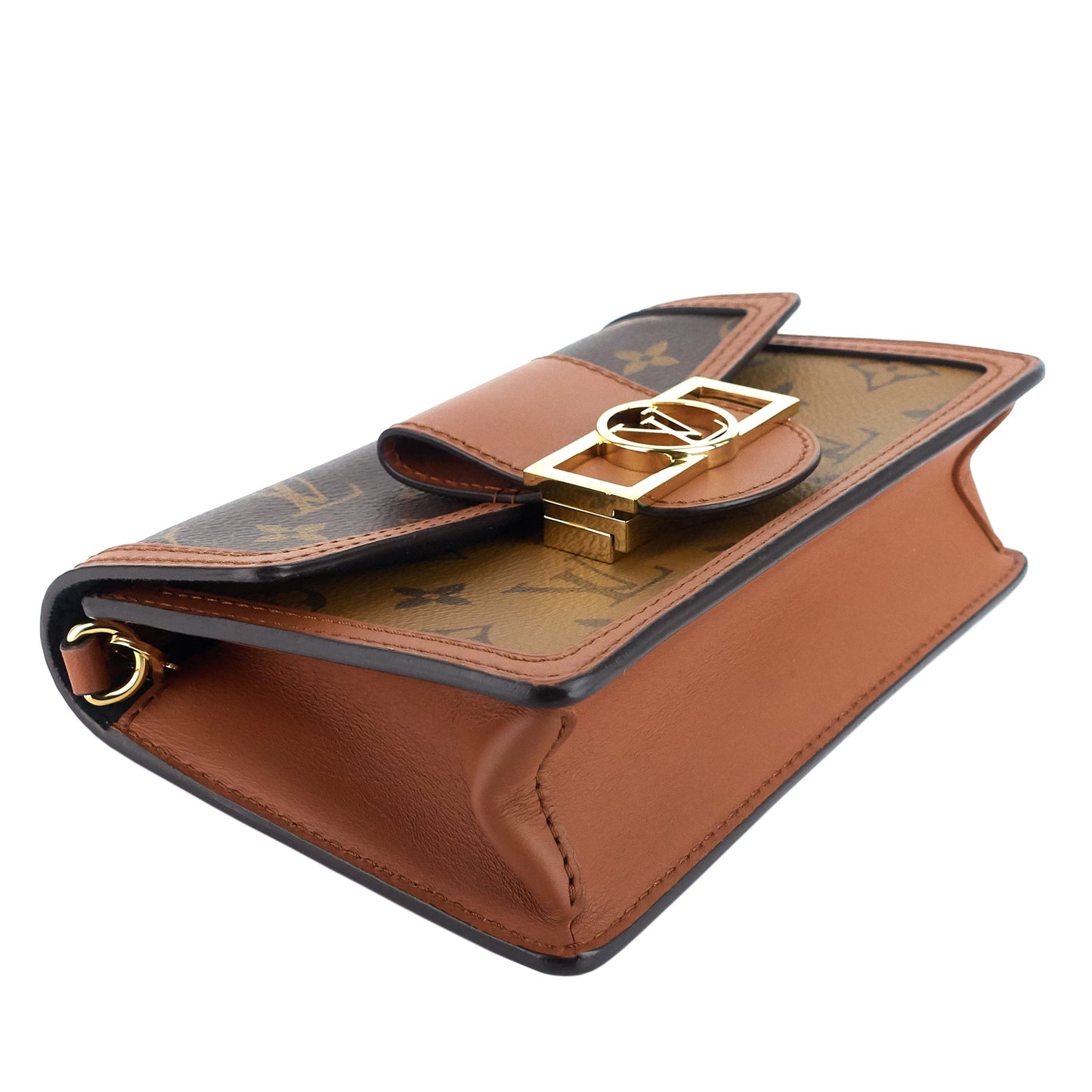 Louis Vuitto Dauphine Chain Wallet Reverse Monogram Bag