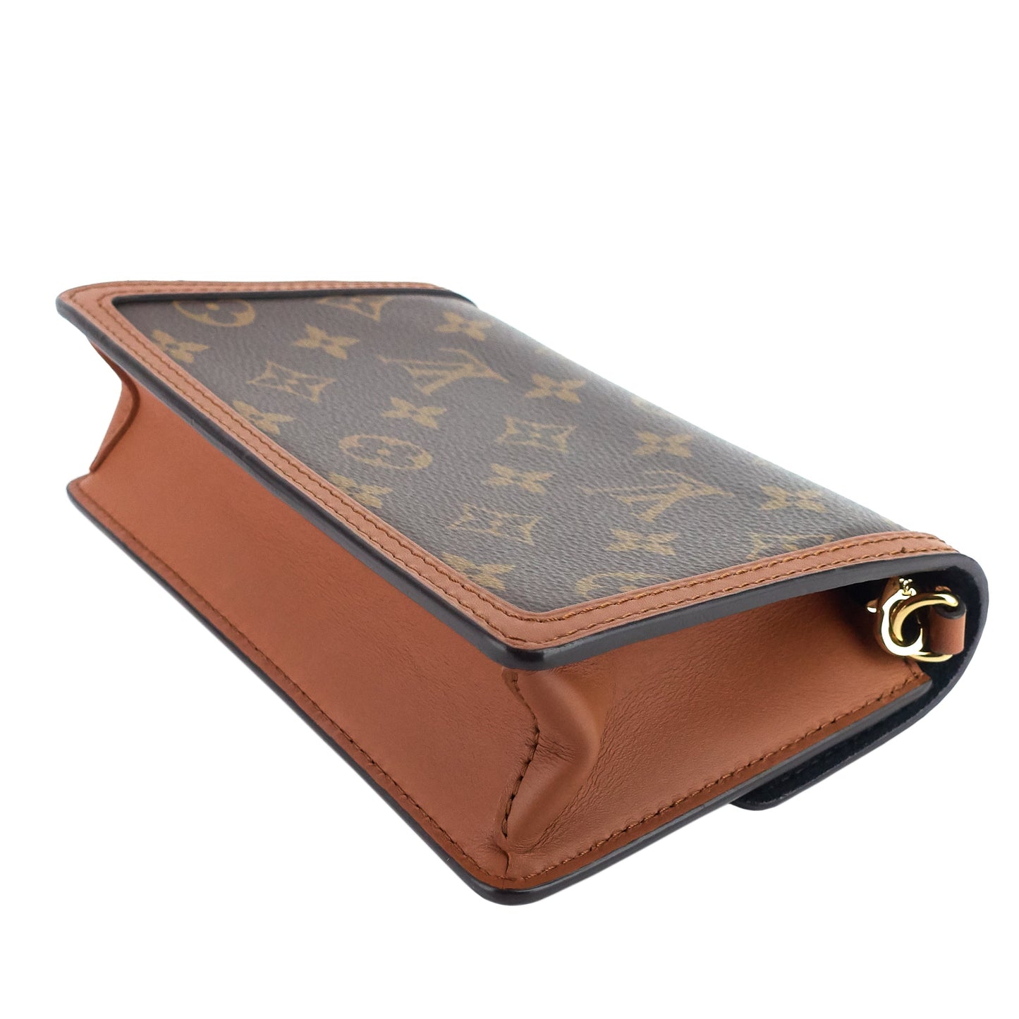 Louis Vuitto Dauphine Chain Wallet Reverse Monogram Bag