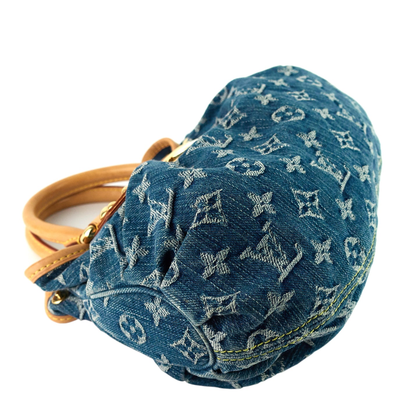 Louis Vuitto Pleaty Small Monogram Denim Canvas Bag