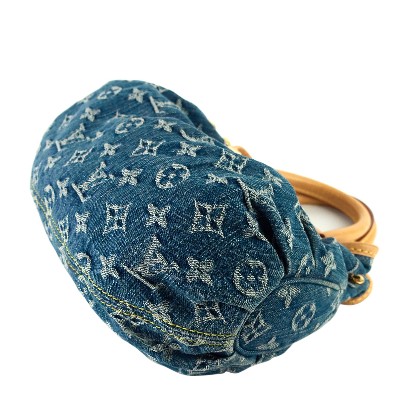 Louis Vuitto Pleaty Small Monogram Denim Canvas Bag