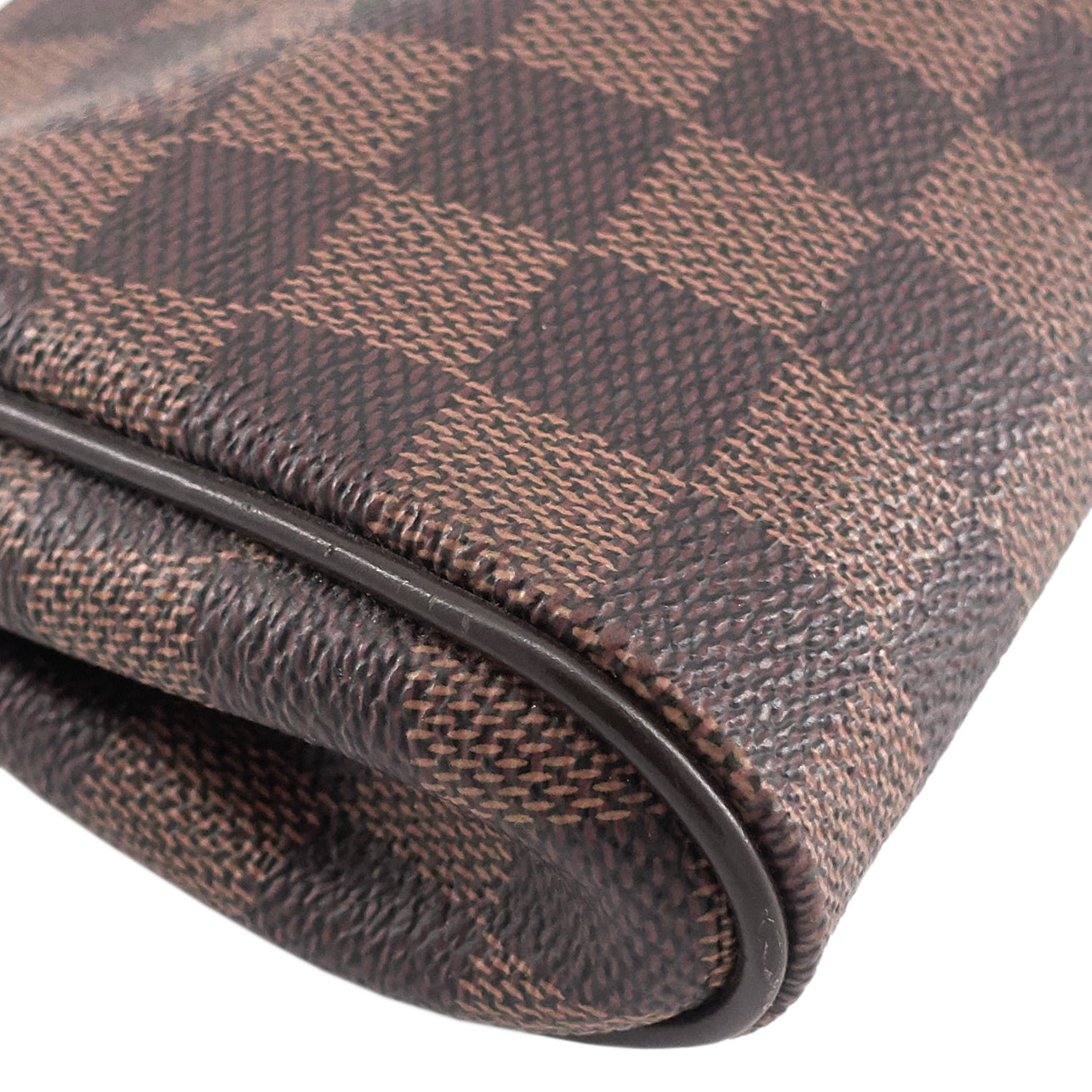 Louis Vuitto Eva Damier Ebene Canvas Crossbody Bag