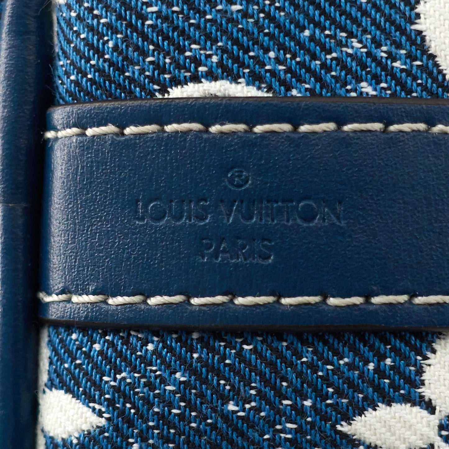Louis Vuitto Speedy 25 BandouliÃ¨re Monogram Jacquard Denim Bag