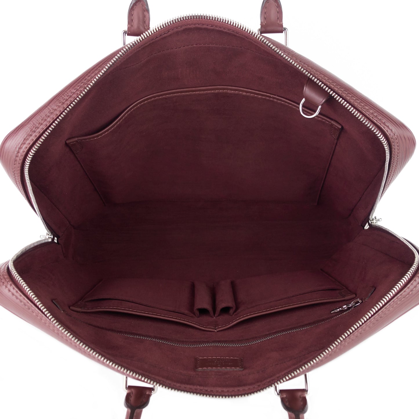 Louis Vuitto Porte-Documents Voyage Burgundy Epi Leather Briefcase Bag
