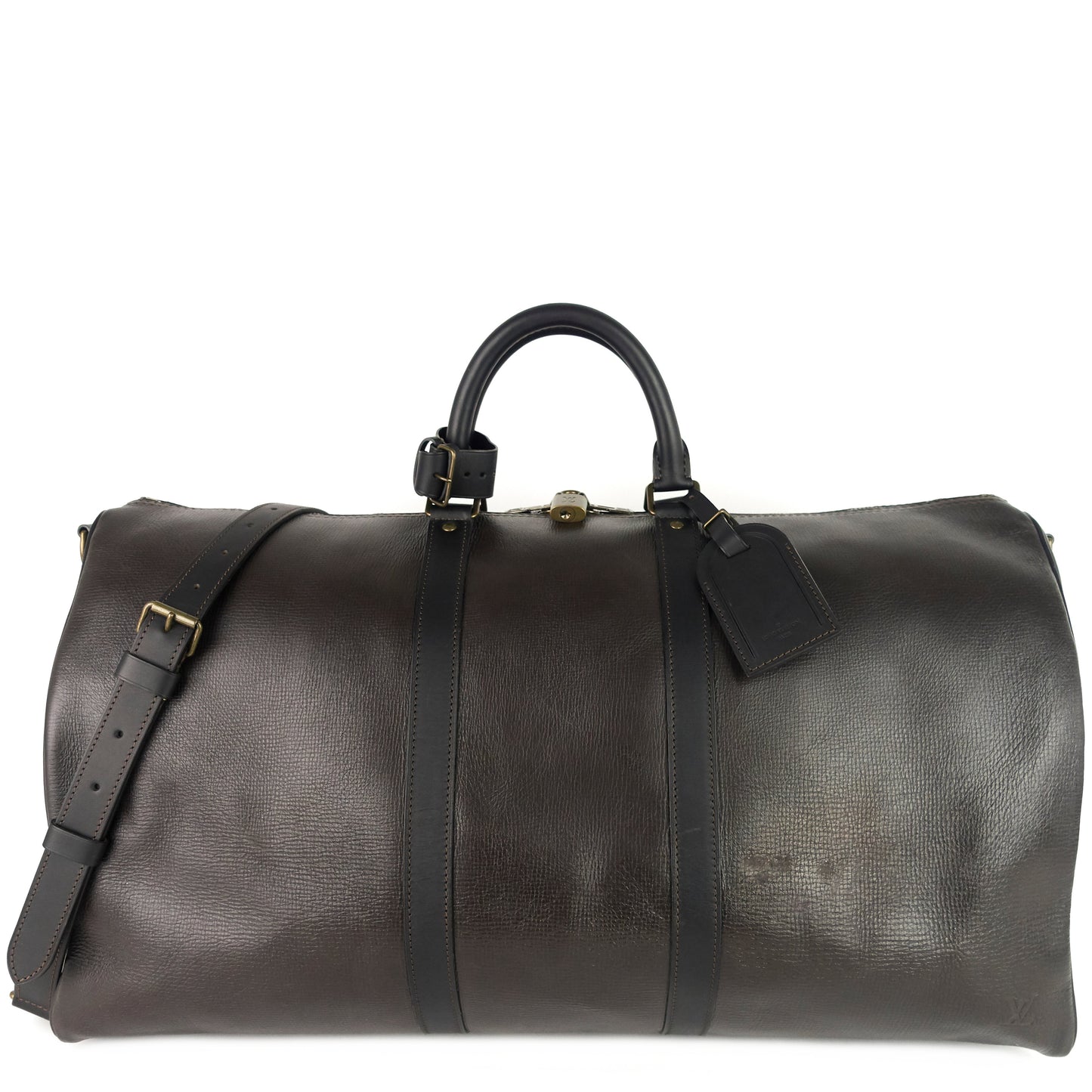 Louis Vuitto Keepall BandouliÃ¨re 55 Utah Leather Bag