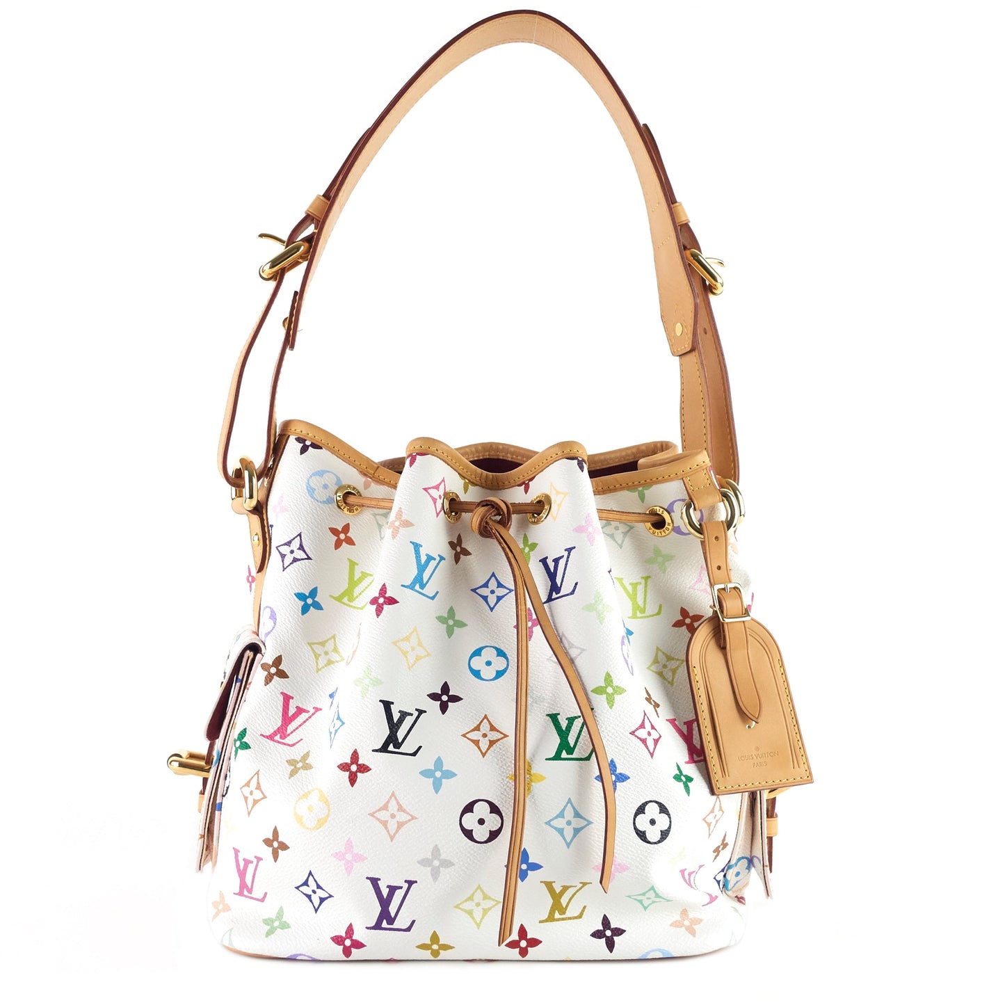 Louis Vuitto Petit NoÃ© Monogram Multicolore Canvas Bag