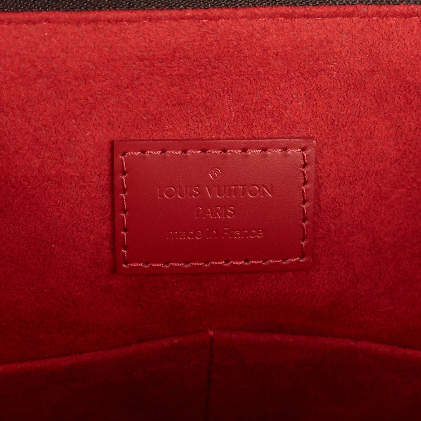 Louis Vuitto Caissa MM Damier Ebene Canvas Tote Bag