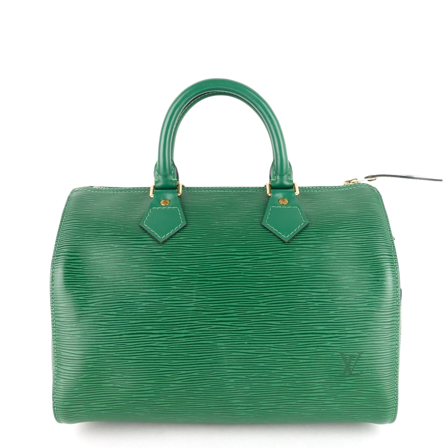 Louis Vuitto Speedy 25 Green Epi Leather Bag