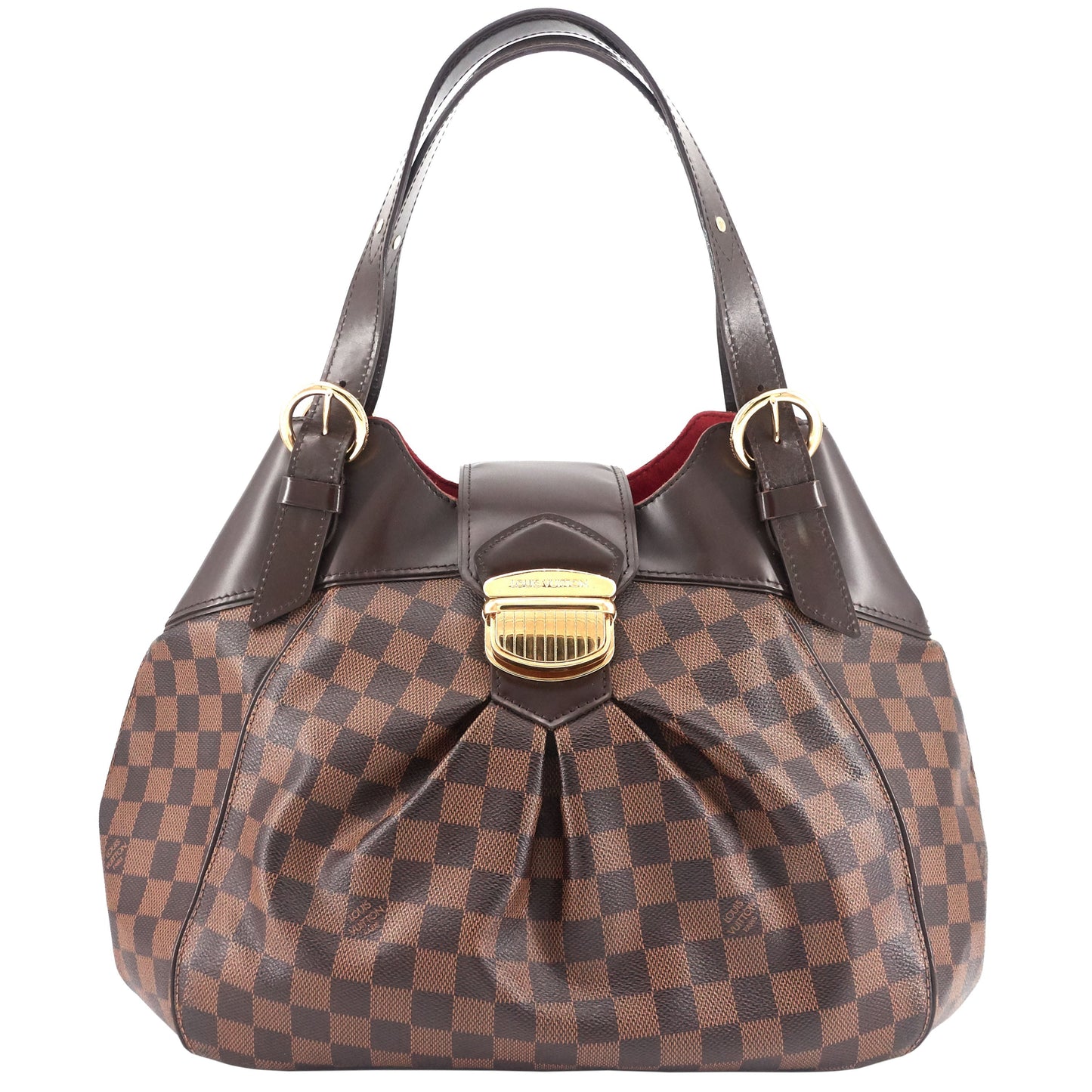 Louis Vuitto Sistina GM Damier Ebene Canvas Bag