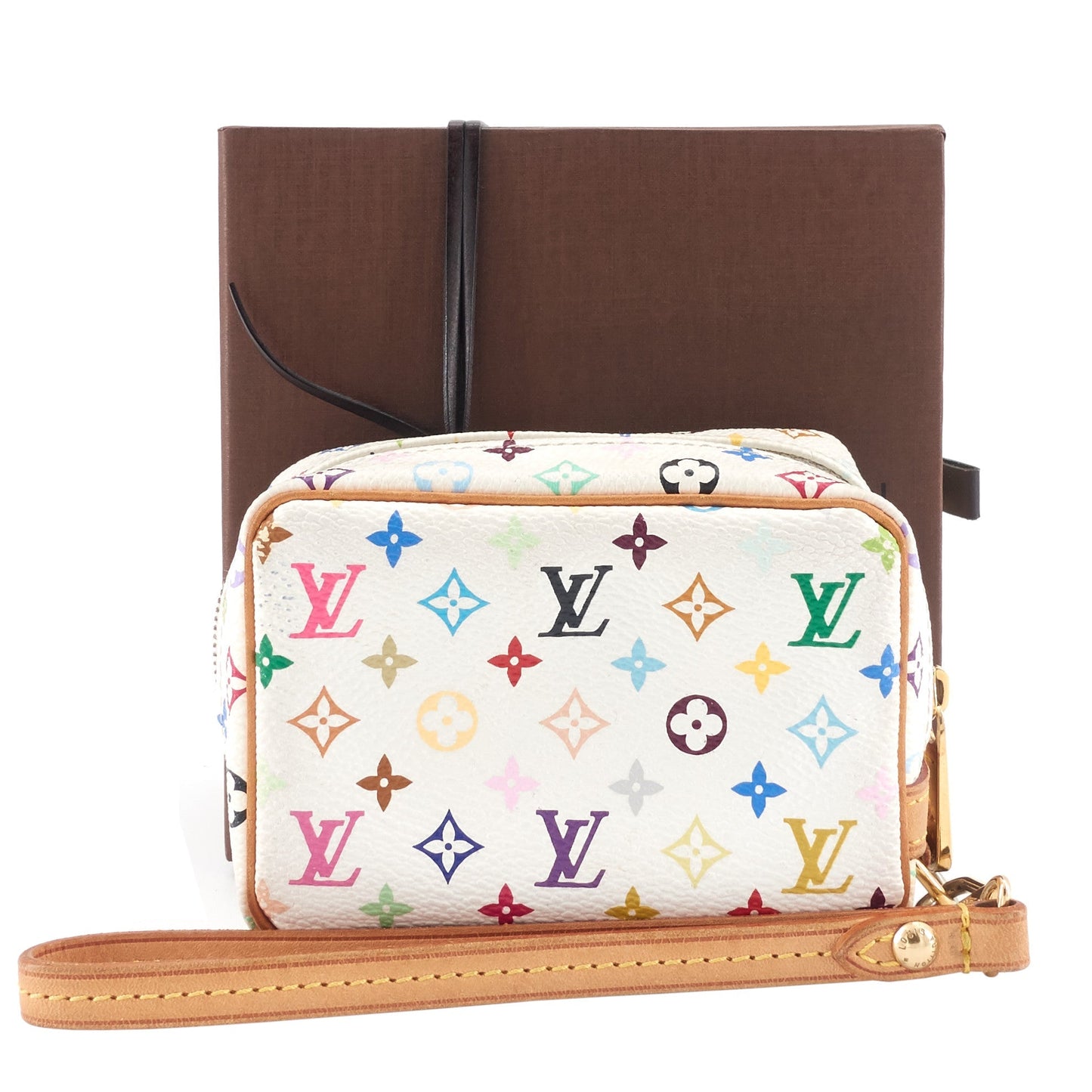 Louis Vuitto Wapity Multicoloure Canvas Wrist Pouch