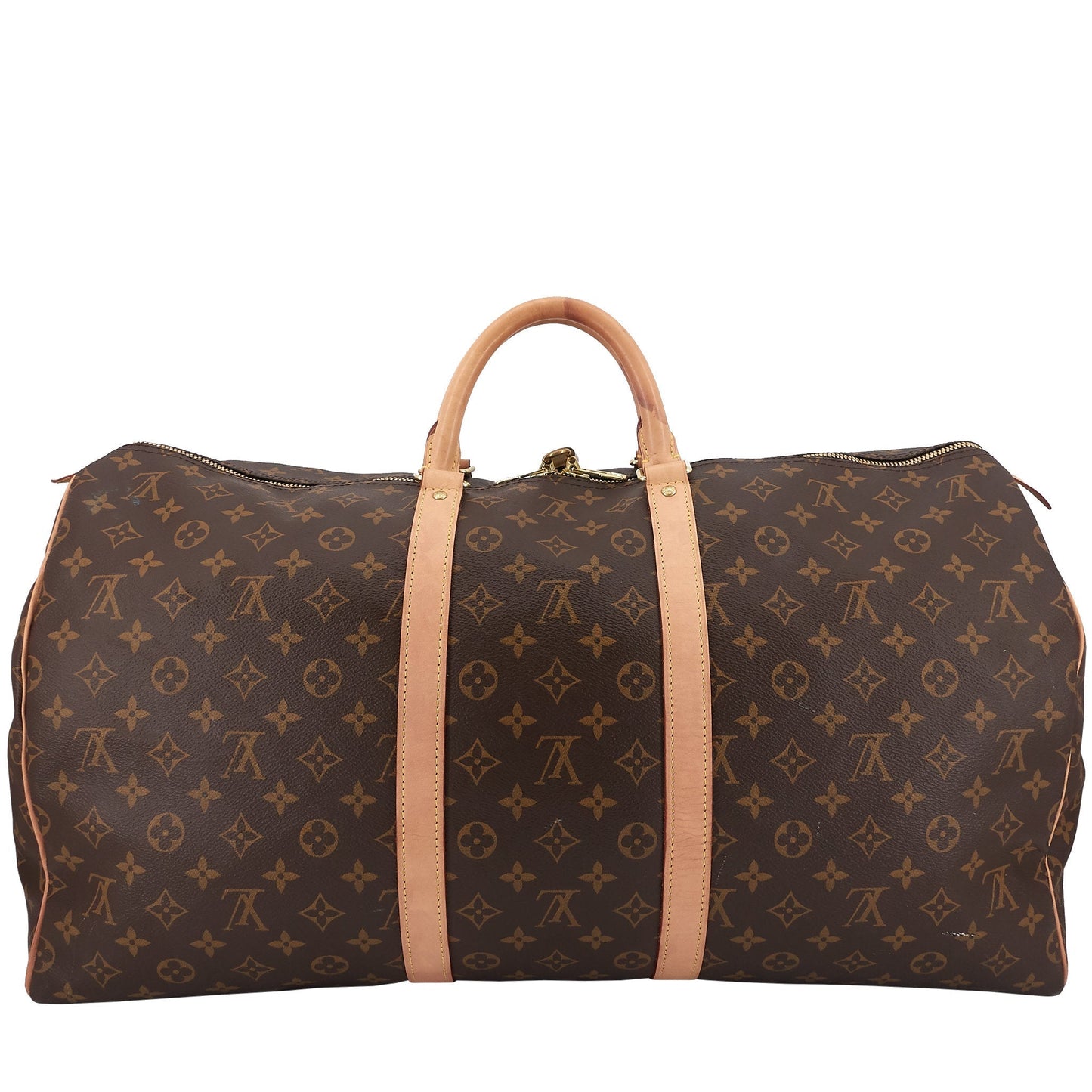Louis Vuitto Keepall 55 Monogram Canvas Travel Bag