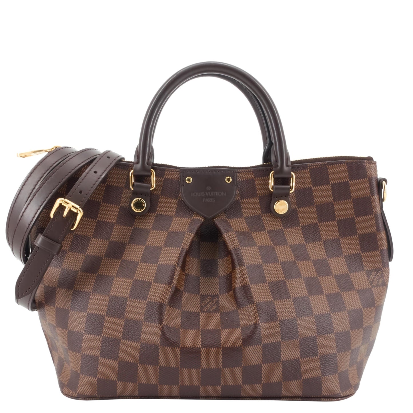 Louis Vuitto Siena PM Damier Ebene Canvas Handbag