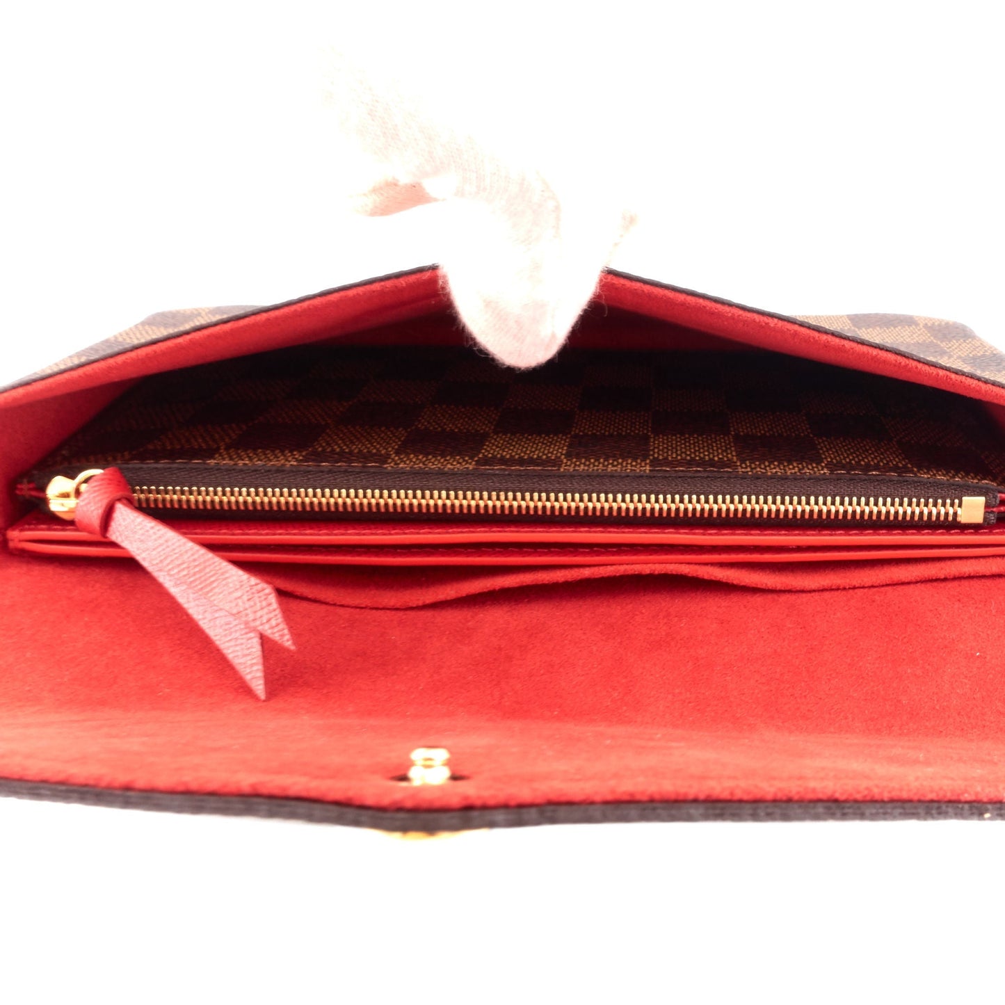 Louis Vuitto FÃ©licie Pochette Damier Ebene Canvas Bag