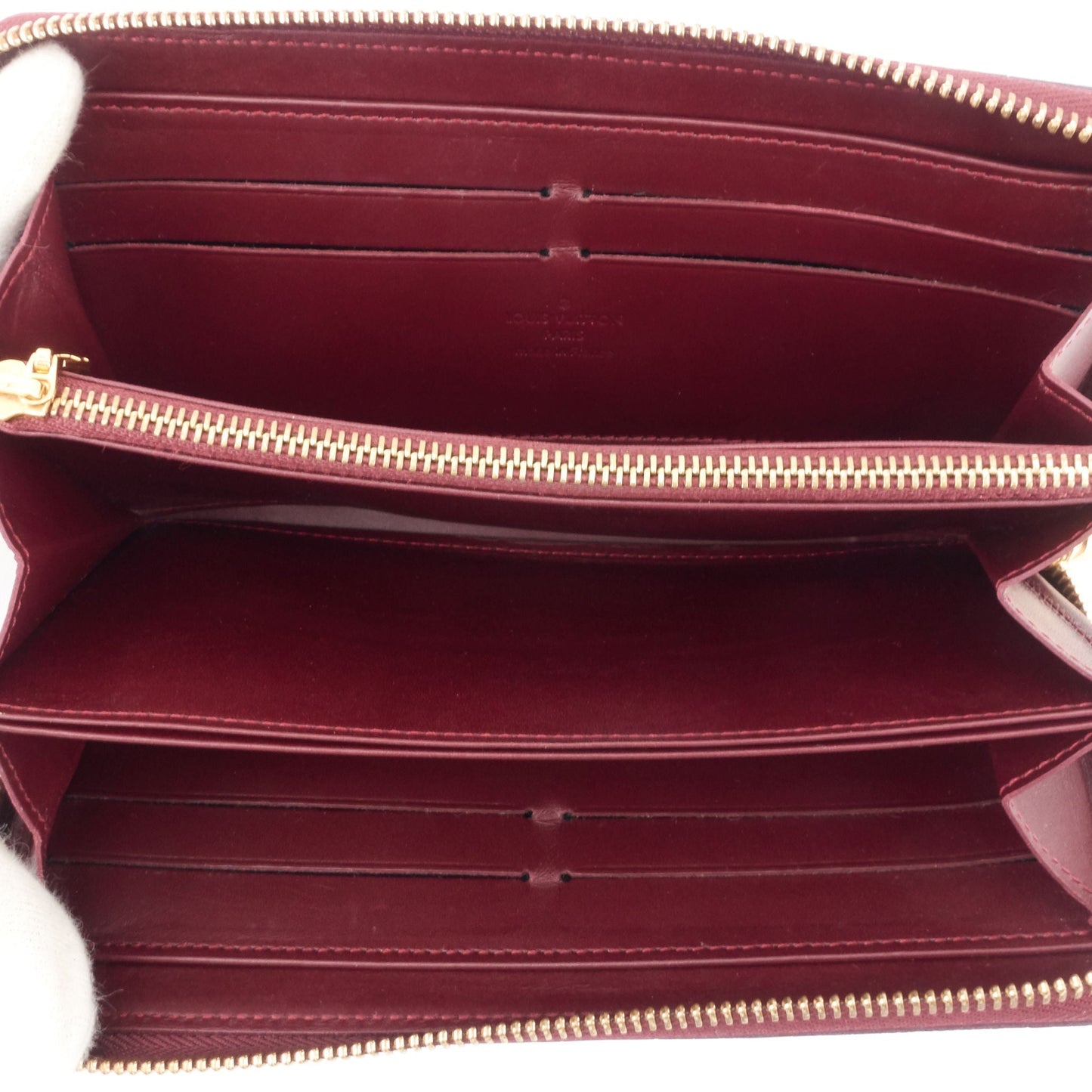 Louis Vuitto Zippy Monogram Vernis Leather Wallet