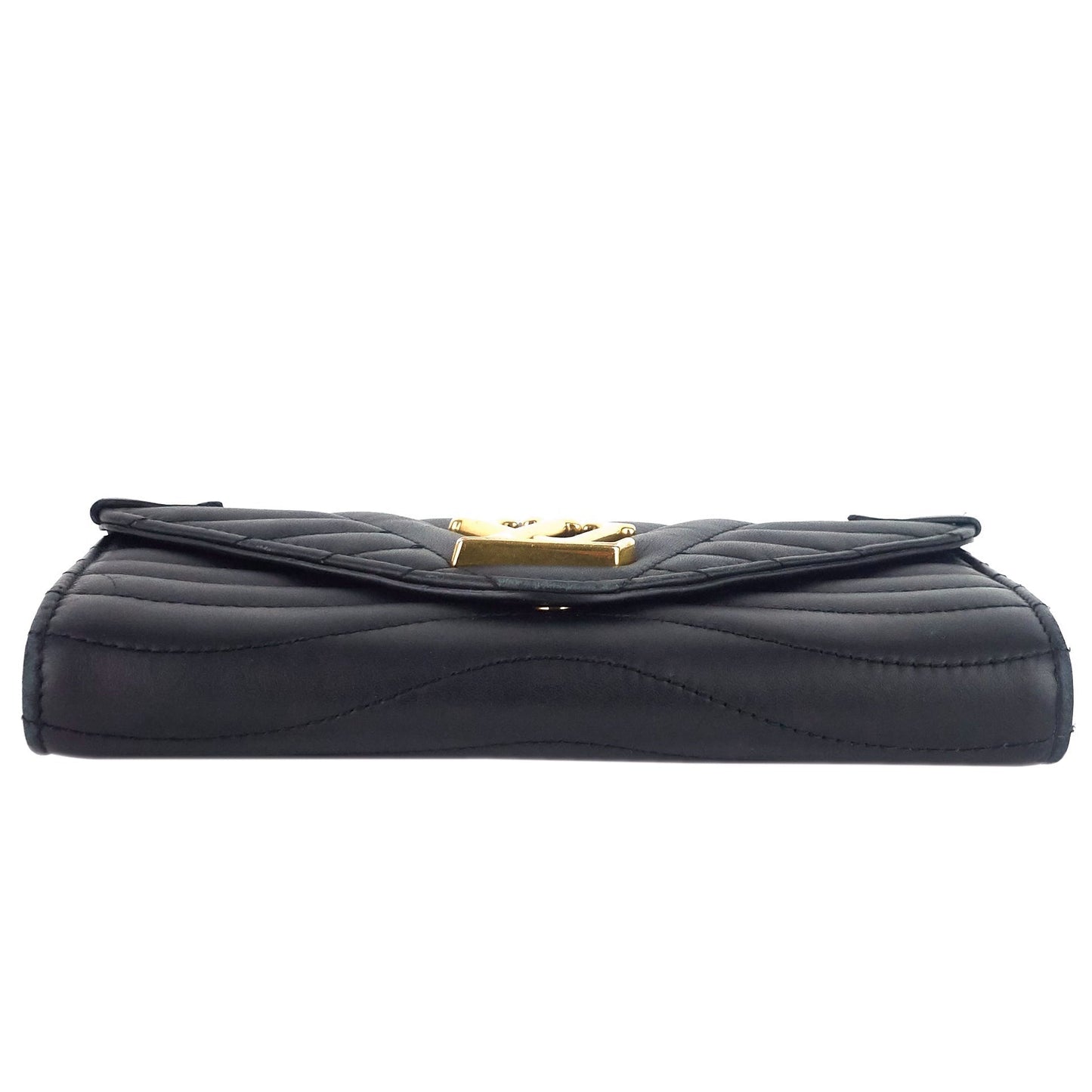 Louis Vuitto New Wave Calfskin Leather Long Wallet