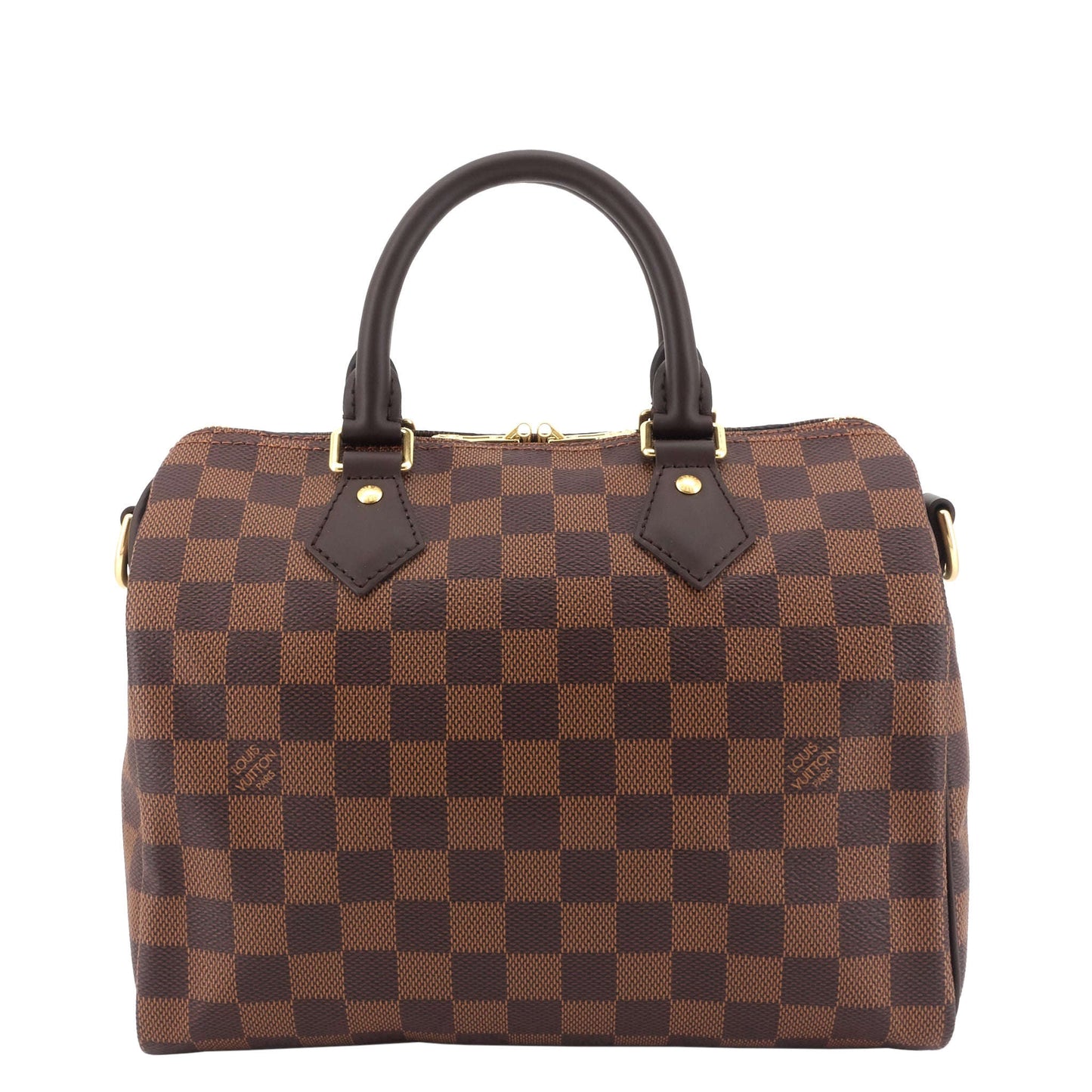Louis Vuitto Speedy 25 BandouliÃ¨re Damier Ebene Canvas Bag